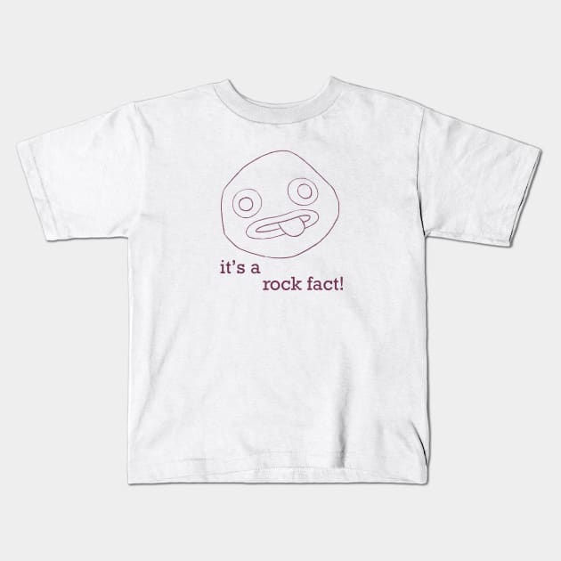 rock fact! Kids T-Shirt by bienve